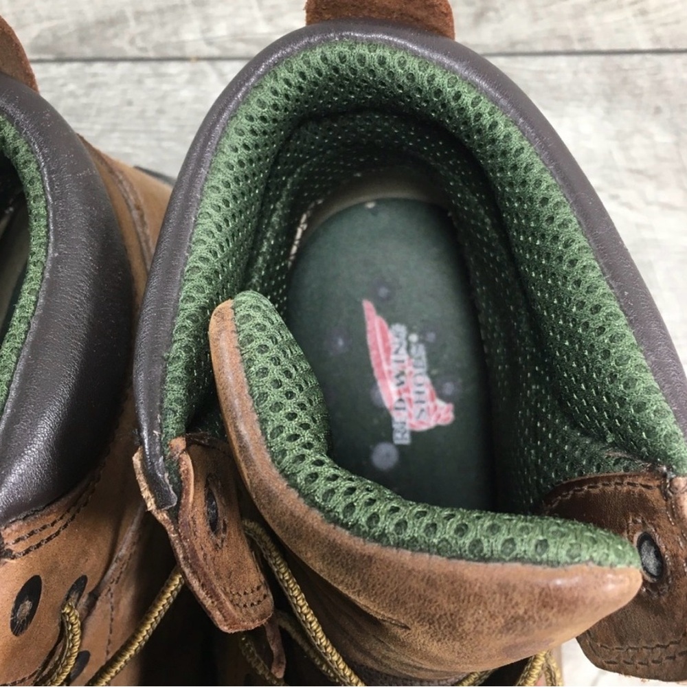 Red Wing Shoes Rustic Brown Leather Boots - Picture 9 of 10